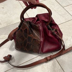 Faux leather style hand bag, shoulder bag, crossbody